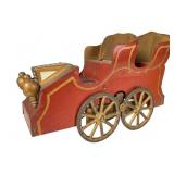 D.P. Clark Style Wooden Horseless Carriage Toy