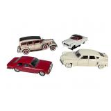 Four Diecast Model Cars