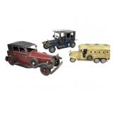 3 Metal Vintage-Style Vehicles