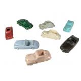 8 Longwy Simca Car Coin Banks and Ashtrays & Other