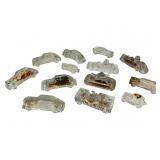Vintage Glass Candy Containers Set