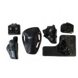 Black Leather Holsters and Pouches