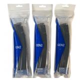 Three KCI MP5 30RD 9mm Magazines
