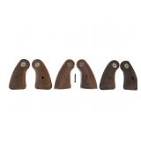 Three Pairs of Colt Revolver Wood Grips