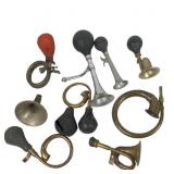 Brass and Metal Bulb Horns, Parts Lot
