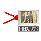 Awesome Vintage Martin & Schwartz Gas Pump Sign