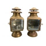 Gray & Davis Automobile Side Lamps Pair