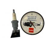 Champion Spark Plug Radio and Autolite Clock
