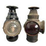 Antique Yankee Lamp & Adlake Lantern