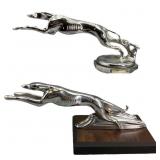 Chrome Greyhound Car Mascots