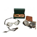 Early Automobiling Safety and Goggles Sets
