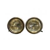 Pair Gray & Davis Brass Cadillac Headlights