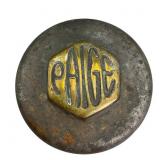 Antique Paige Brass Automobile Hubcap