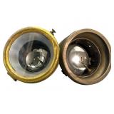 Early Brass Headlamp Housings, Badger