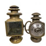 Antique Brass Era Automobile Lamps