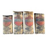 Four All American Hard Lead Shot Bags