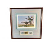 Framed Louisiana Duck Stamp Artwork