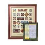Framed Barn Art and Fly Hatch Posters