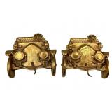 Mid-Century Brass Car Door Knockers