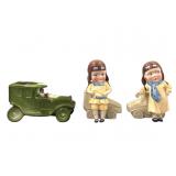 German Porcelain Figures and Car