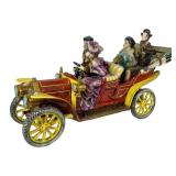 Capodimonte Style Porcelain Car Sculpture