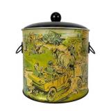 Aluminum Ice Bucket with Vintage Print
