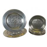 Pewter-Plated Plates