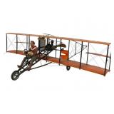 Curtiss Plastic Model Biplane with Pilot