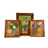 Framed Print and Ceramic Decor Set