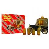 Musical Antique Car Bar With Shot Glasses