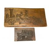 Large Carved Wooden Speculoos Cookie Molds