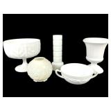 Collectible Antique Milk Glass Lot