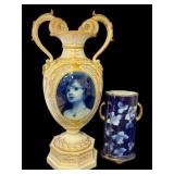 Large KPM Porcelain Urbino Vase +
