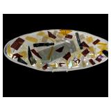 MCM Fused Glass Console Tray