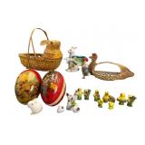 Vintage Easter Mix: Putz and Baskets Set