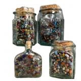 Rickert Glass Vessels With Art Beads