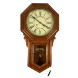 Walnut Octagonal Wall Regulator Clock