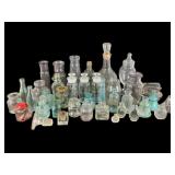 Colorful Vintage Glass Bottles and Jars