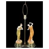 Early Worcester/ Hadley Porcelain Lamp