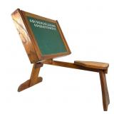 Vintage Oak Childï¿½s Desk & Chalkboard Top