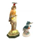 Boehm Porcelain Kingfisher and Kestrel