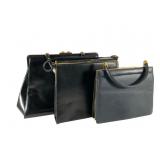 Three Mid-Century Style Handbags