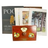 Vintage MC Pooh Prints, Marks Antq Music Box