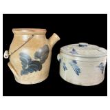 Stoneware Batter Jug and Crock