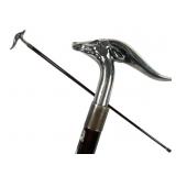 Sterling Rams Head Cane