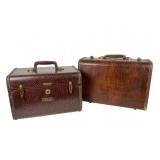 Vintage MC Samsonite Leather Luggage