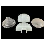 Four Glass Light Fixture Shades