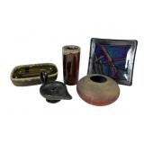 Art Pottery and Glass Decor Pieces