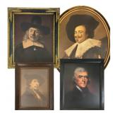 Four Framed Portrait Prints