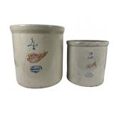 Red Wing Stoneware Crocks Set